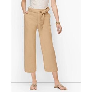 TALBOTS SZ 16 heritage cropped pants tie waist